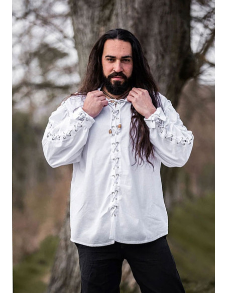 Camisa medieval con lazos modelo...