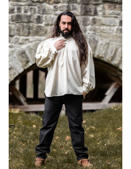 Camisa medieval ancha Oswald, color...