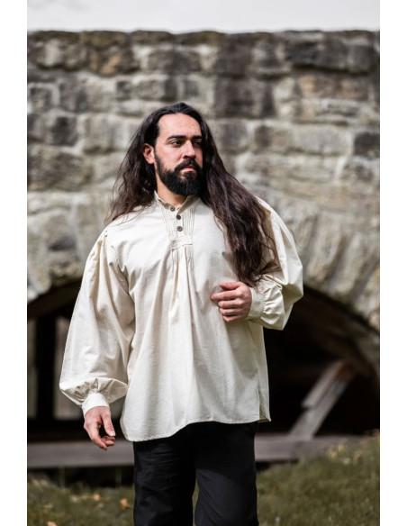 Camisa medieval ancha Oswald, color...