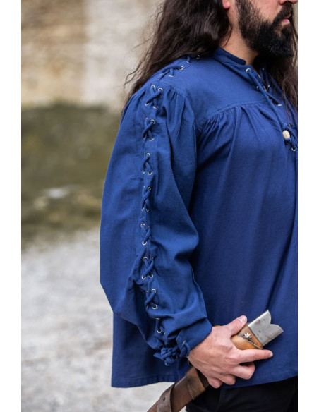 Middeleeuws hemd Adrian met veters,...