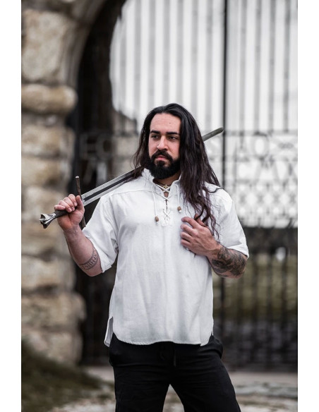 Camisa medieval manga corta y lazos,... Camisa medieval manga corta y lazos,...