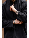 Camisa medieval modelo Batrholomeus, color negro