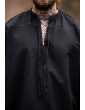 Camisa medieval modelo Batrholomeus, color negro