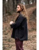 Camisa medieval modelo Batrholomeus, color negro