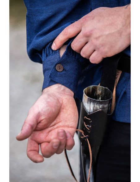 Mittelalterhemd Modell Leopold, blaue...