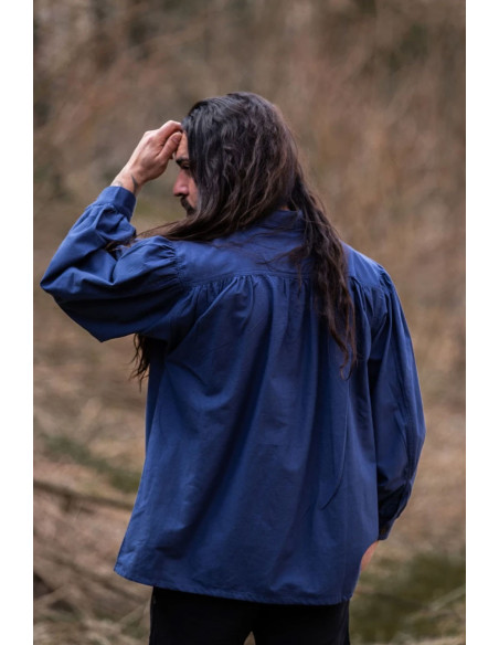 Friedrich blauw middeleeuws overhemd... Friedrich blauw middeleeuws overhemd...