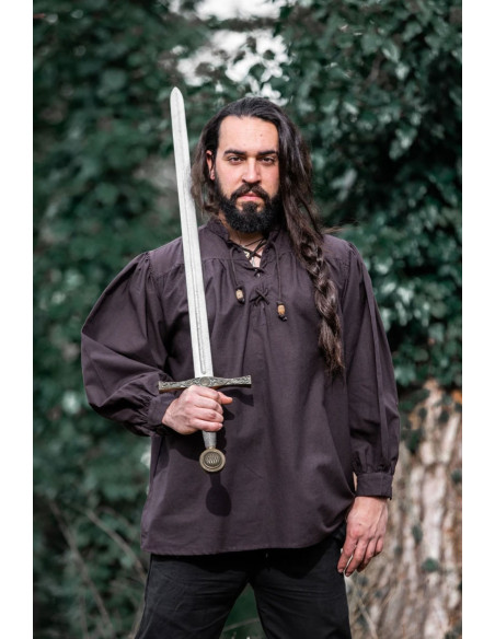 Camisa medieval Friedrich marrón... Camisa medieval Friedrich marrón...