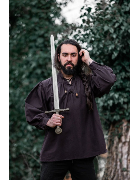 Camisa medieval Friedrich marrón... Camisa medieval Friedrich marrón...