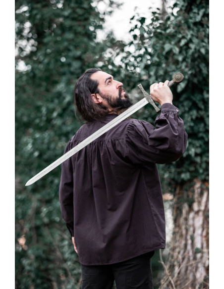 Camisa medieval Friedrich marrón... Camisa medieval Friedrich marrón...