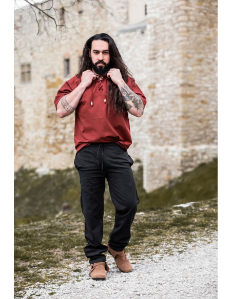 Camisa medieval manga corta y lazos,... Camisa medieval manga corta y lazos,...