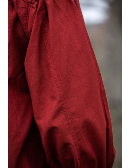 Rotes Friedrich-Mittelalterhemd mit...