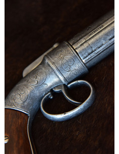 1837 Allen og Thurber Pepper Revolver, blåt 2