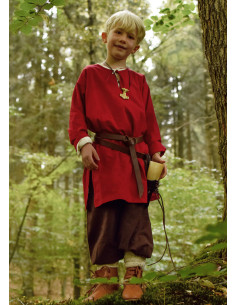 Túnica medieval de niño modelo Arn, rojo