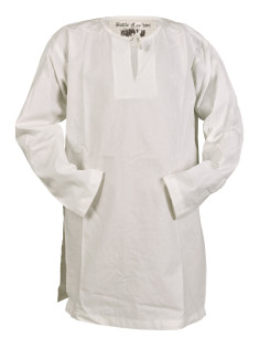 Túnica medieval de niño modelo Arn, blanco natural 2
