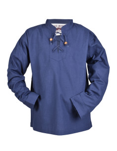 Camisa medieval azul para niño, Colin