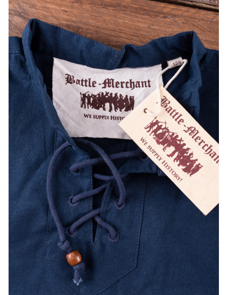 Blauw middeleeuws overhemd voor...