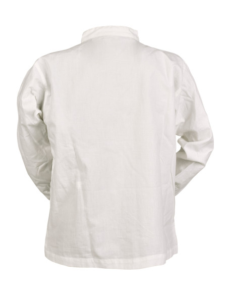 Camisa medieval blanco natural para...