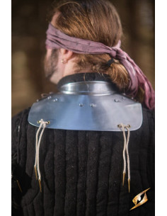Gorget in gepolijst staal Captain-serie, Epic Armory 2