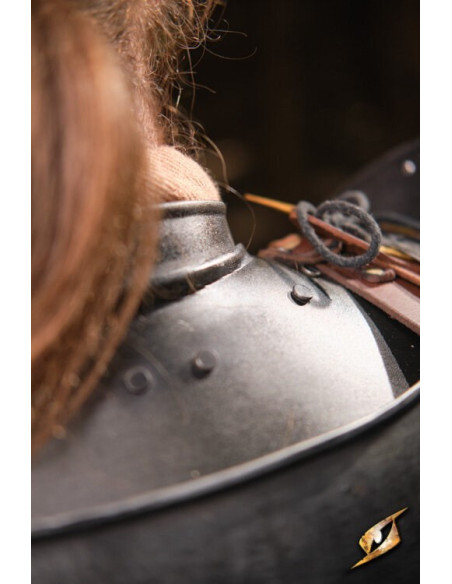 Gorget in zwart stalen Captain-serie,...