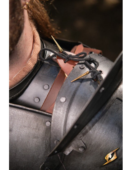 Epauletter i sort stål Epic Captain...