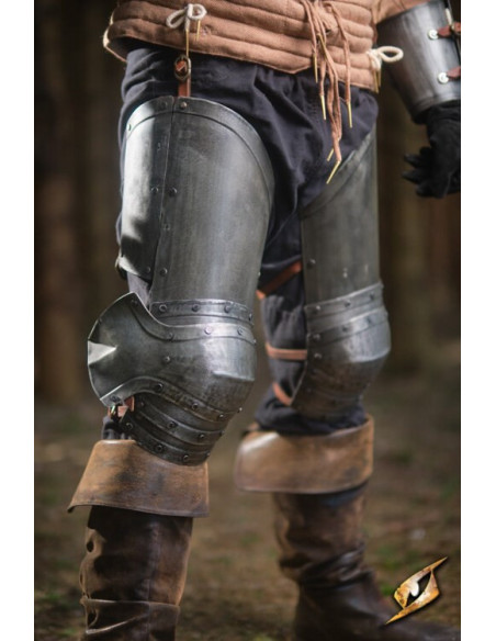 Captain serie benbeskyttere i sort...