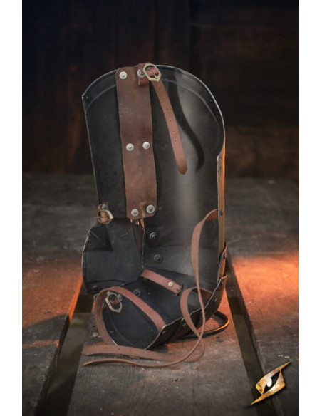 Captain serie benbeskyttere i sort...