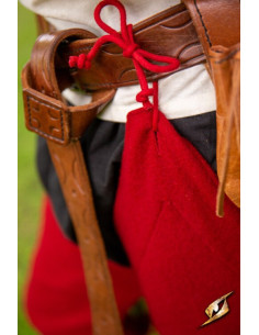 Vintage wollen legging in de kleur Emperor Red 2