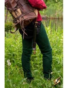 Vintage uldleggings i Hunter Green farve