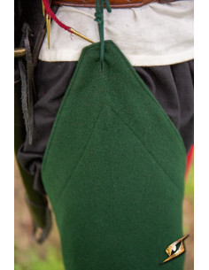 Vintage uldleggings i Hunter Green farve 2