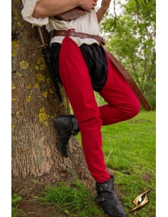 Vintage bomuldsleggings i farven Emperor Red