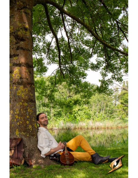 Vintage katoenen legging in Grifo Yellow