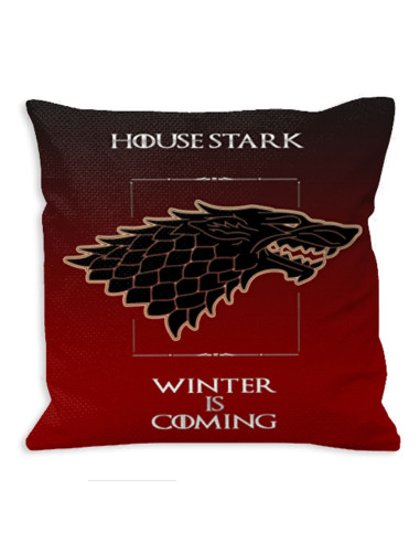 Cojín House Stark de Juego de Tronos
 Tamaño-35x35 cms. Material-Oxford