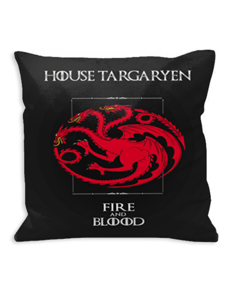 Game of Thrones House Targaryen kussen