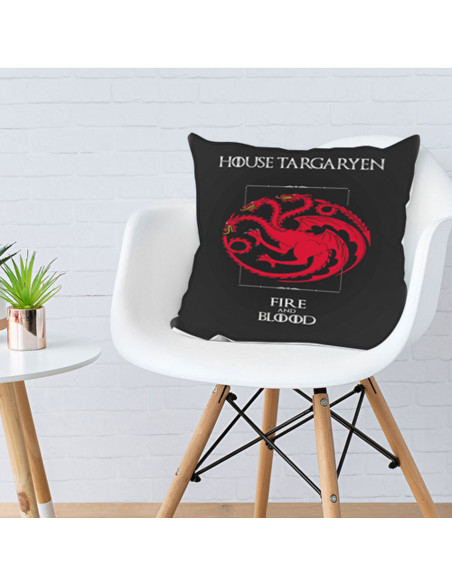 Cojín House Targaryen de Juego de Tronos