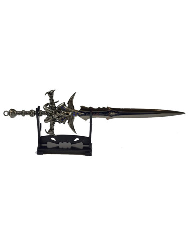 Espada en miniatura Frostmourne de World of Warcraft con soporte