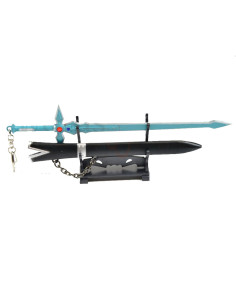 Sword Art Online Blue Dark Repulser miniatuurzwaard met schede en standaard