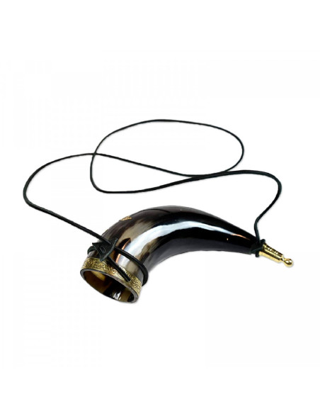 Thor vikingehorn med læderrem