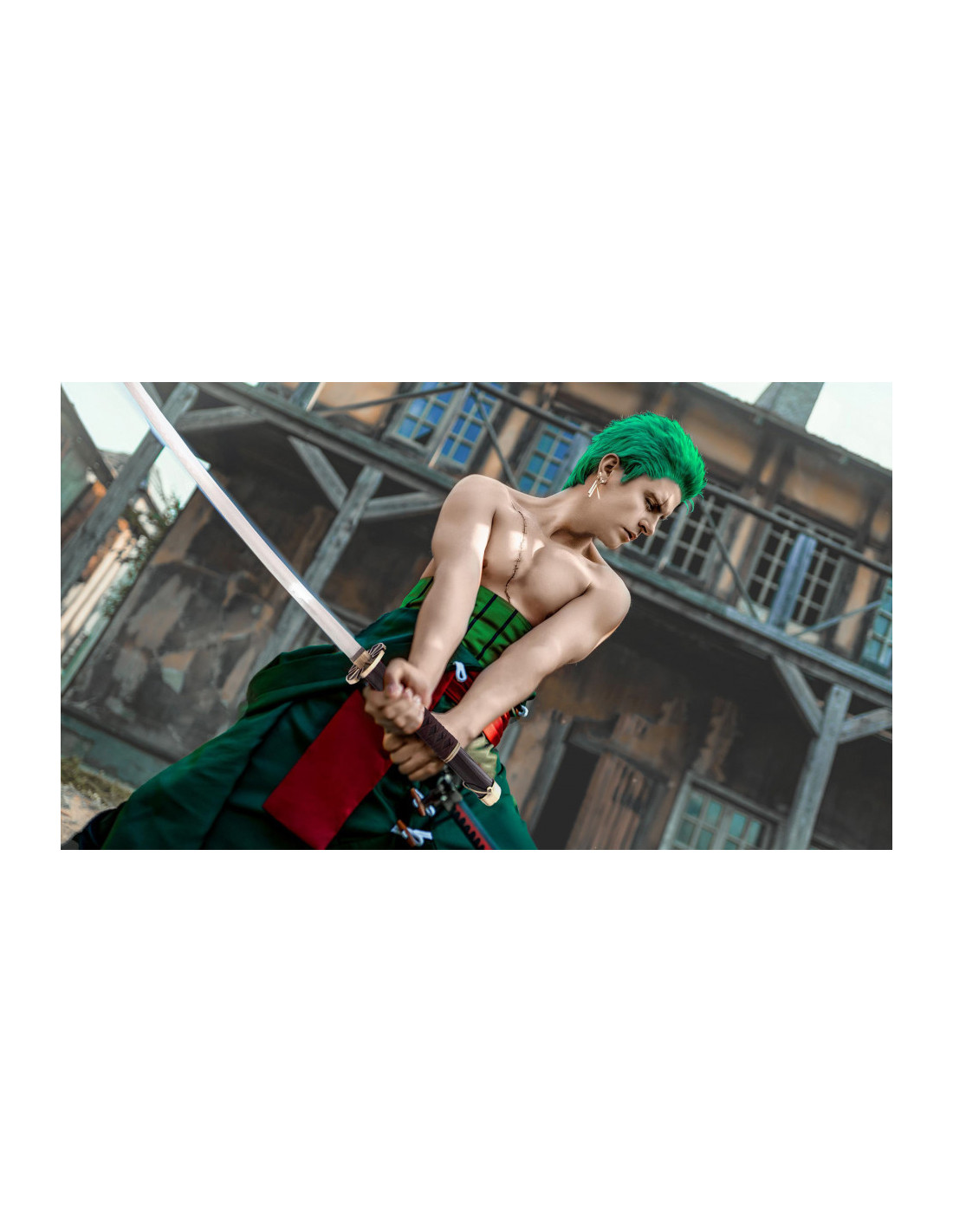 Katana Sandai Kitetsu Roronoa Zoro Decorativa (One Piece) — Armaduras  Medievales