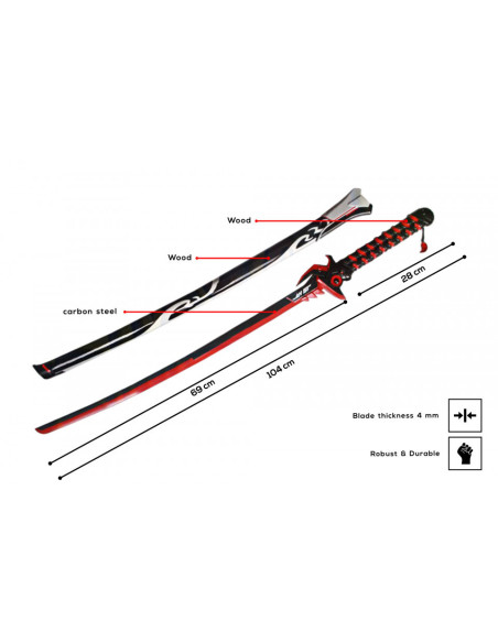 Überwachen Sie das Schwert der bösen...