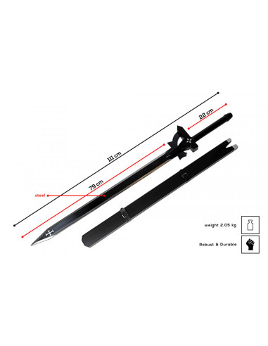 Dekorativ Sword Elucidator Kirito fra Sword Art Online