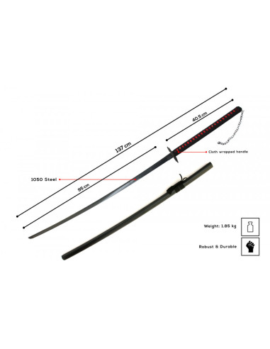 Katana forjada a mano Bankai Cutting Moon, Bleach