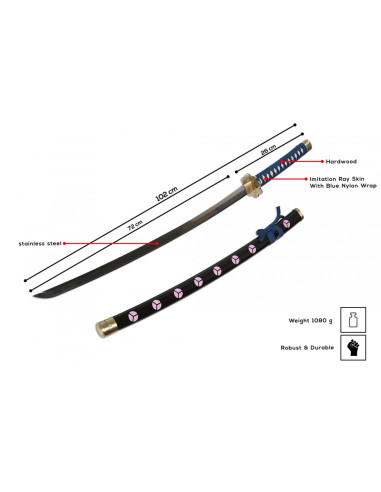 Zoro Roronoa's handgesmede katana, One Piece