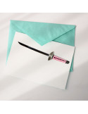Mini Katana brevåbner med skede og stativ, 20,5 cm.