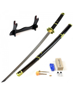 Zoro Roronoa Yubashiri håndsmedet katana sæt, One Piece