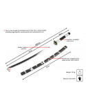 Handgeschmiedetes Katana-Set von Shinazugawa Sanemi, Demon Slayer