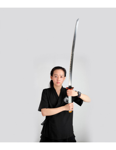 Kyojuro Rengoku's Demon Slayer Håndsmedet Katana hvidt sæt