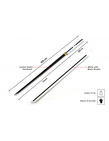 Sasuke Uchiha handgesmede katana set van Naruto