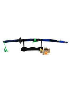 Set Katana forjada a mano Rin Okumura de Blue Exorcist
