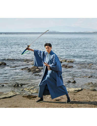 Set Katana forjada a mano Rin Okumura de Blue Exorcist