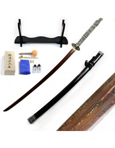 Set katana forjada a mano de Duncan Macleod los Inmortales, Damaskus Edition